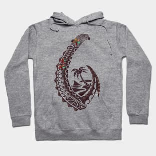 Samoan Viilage Tribal Hook Hoodie